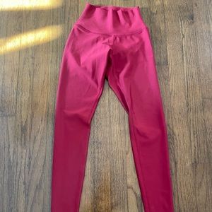 Like New Alo Yoga High Waist Airlift Pants Leggings XXS Pink